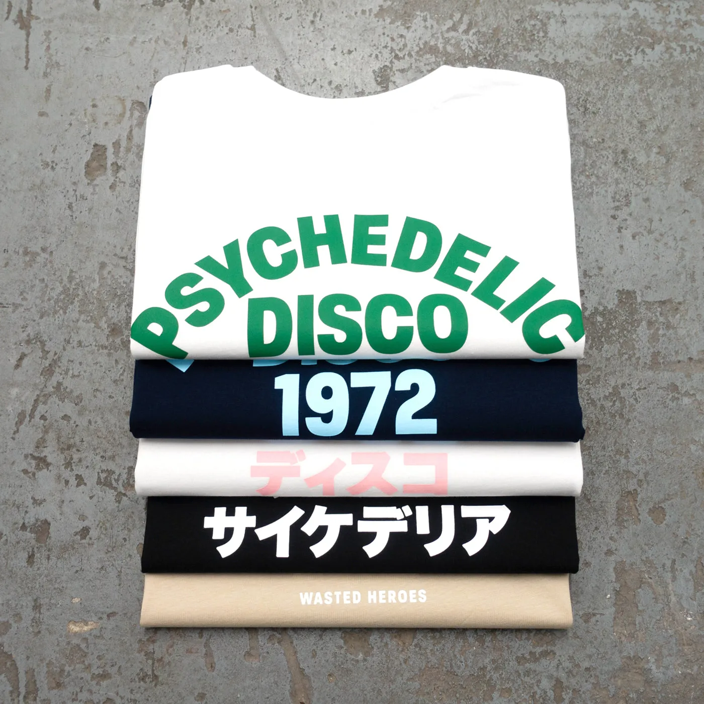 1972 Psychedelic Disco Back Print - Tshirt - Black