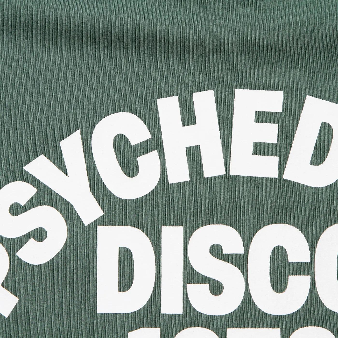 1972 Psychedelic Disco Front Print - Tshirt - Green