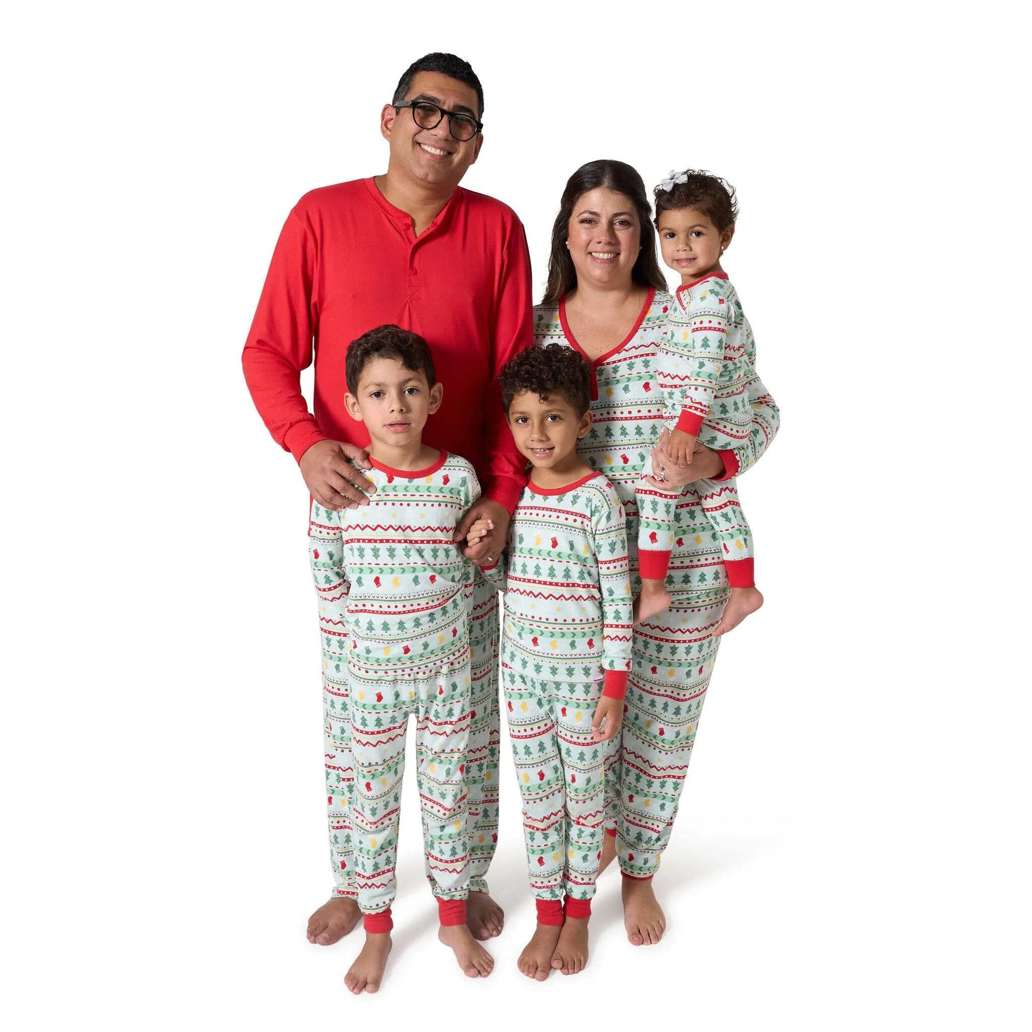 2-Piece Men's Oh What Fun Fair Isle Hacci Pajama Set