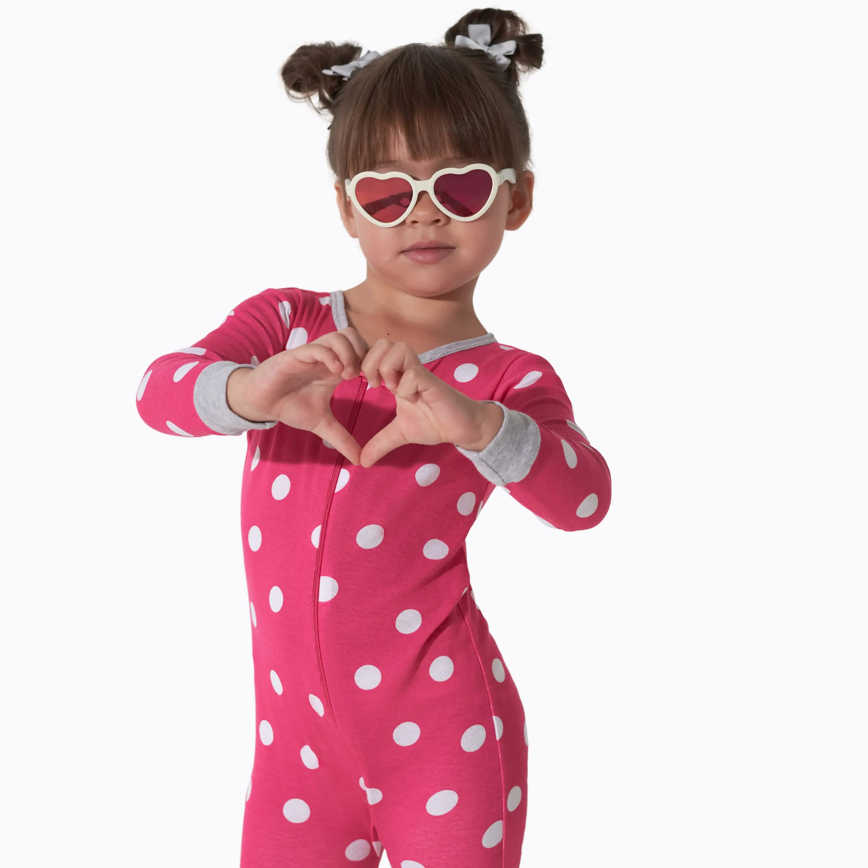 3-Pack Baby & Toddler Girls Dots & Kitties Snug Fit Footless Pajamas