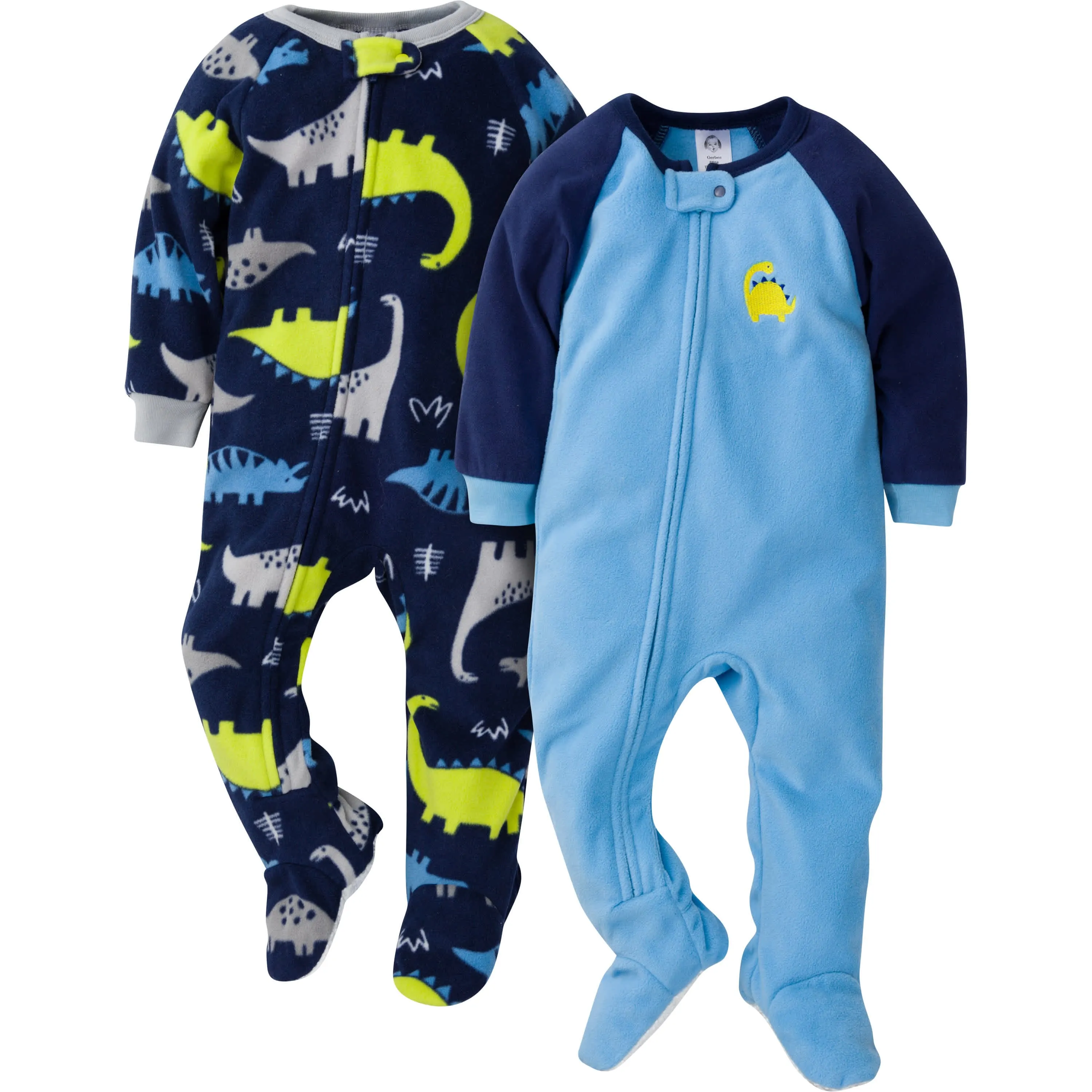 4-Pack Baby & Toddler Boys Space & Dinos Fleece Pajamas