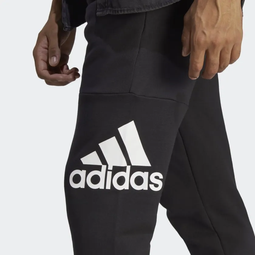 Adidas Essentials French Terry Tapered Cuff Logo Pant - Mens - Black