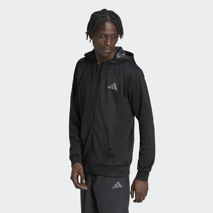 ADIDAS TRAIN ESSENTIALS SEASONAL TRAINING FULL-ZIP JACKET - IB8137