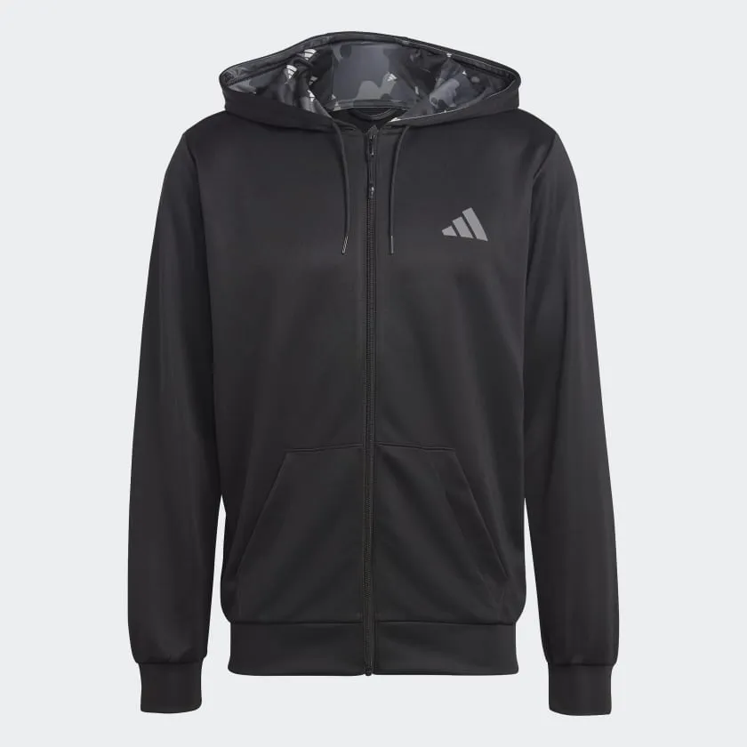 ADIDAS TRAIN ESSENTIALS SEASONAL TRAINING FULL-ZIP JACKET - IB8137