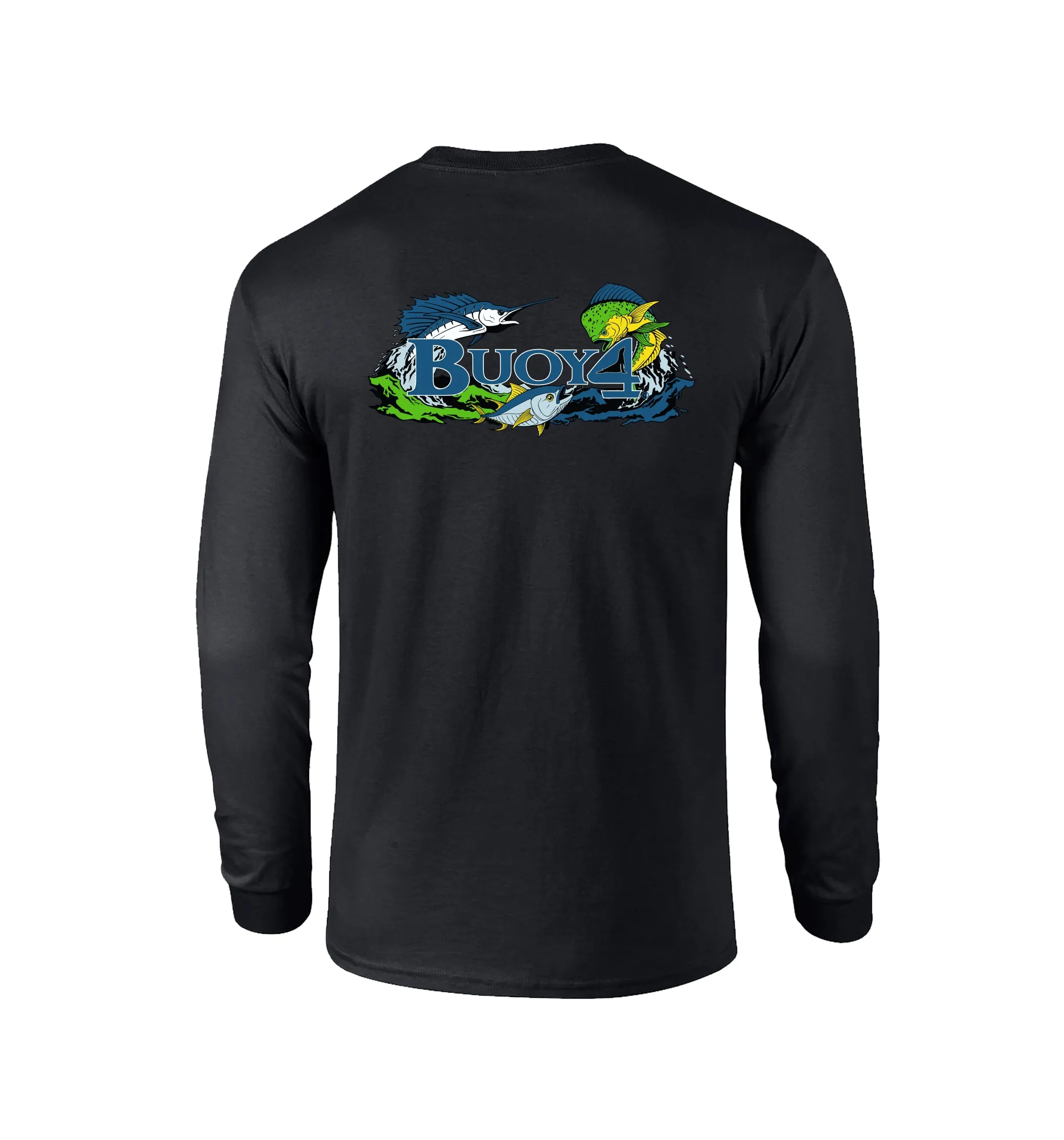 Adult Black - Saltwater Fish - Long Sleeve