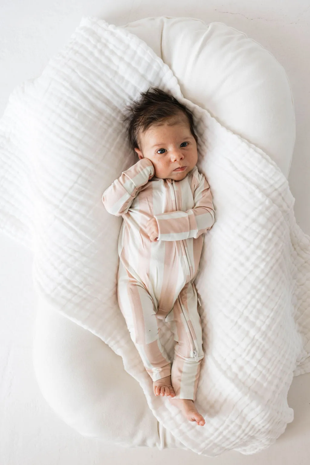 Bamboo Zip Pajamas | Candy Stripe