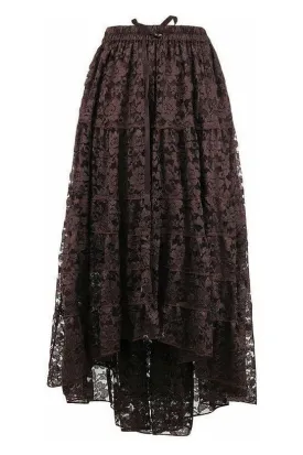 Brown Lace Skirt