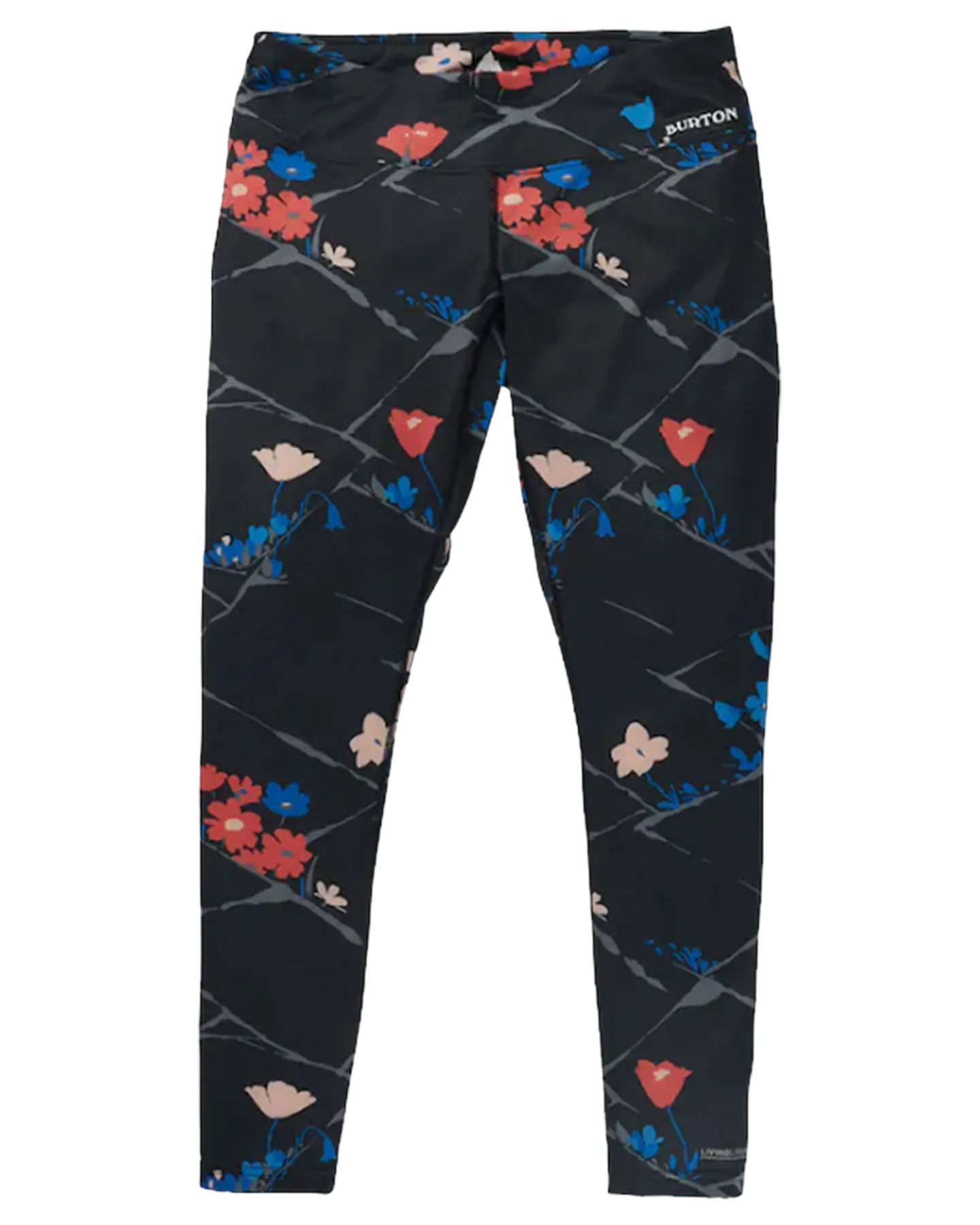 Burton Lightweight x Base Layer Pants Women's - True Black / Landscape Floral