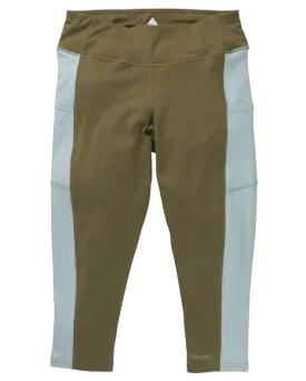 Burton Midweight x Base Layer Pants Women's - Martini Olive / Ether Blue