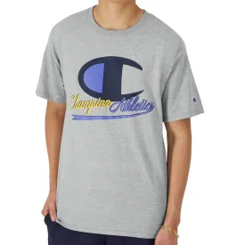 Champion Classic Athletics Logo Graphic T-Shirt - Heather Grey