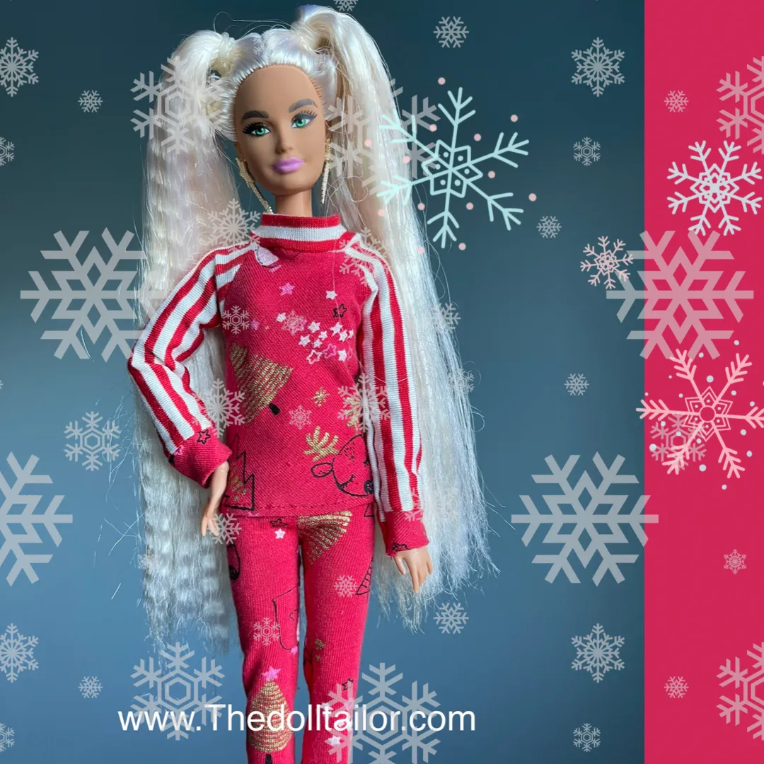 Christmas pajama for Barbie