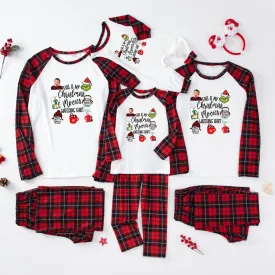 Christmas plaid parent-child pure cotton comfortable pajamas set