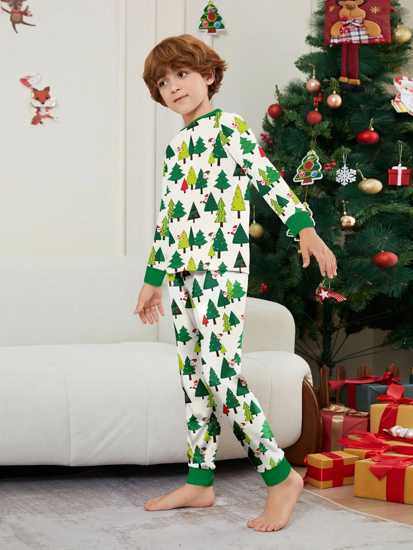 Christmas Tree Family Matching Parent-Child Holiday Pajamas