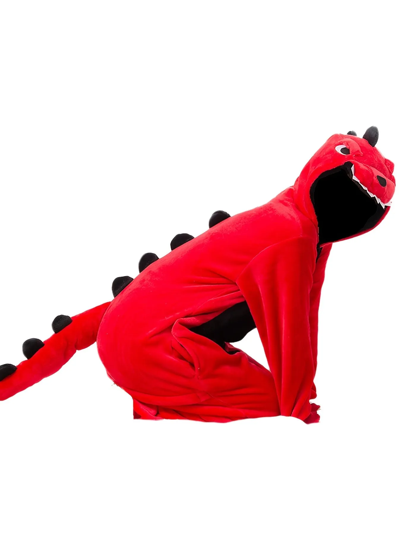 Comfy Unisex Dinosaur Onesie Pajamas - Hooded, Durable Knit for Parties & Cosplay