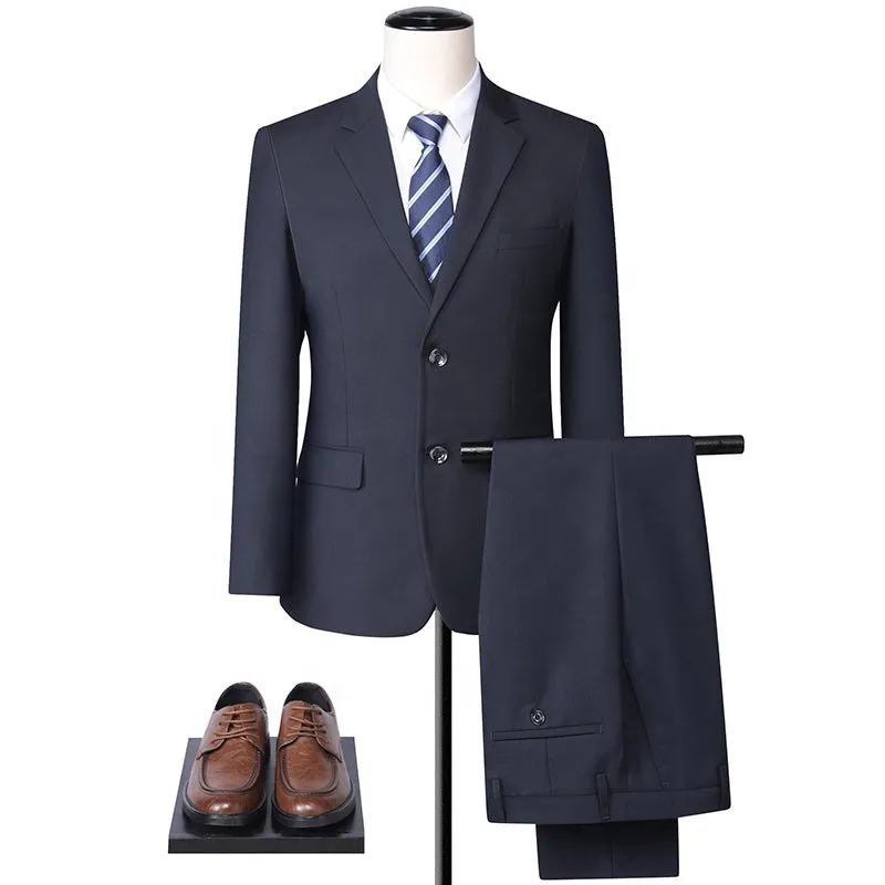 Custom 3-piece Office Suit Men's Wedding Formal Blazer Business Suit