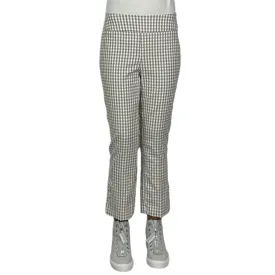 GINGHAM TECHNO CROP PANT