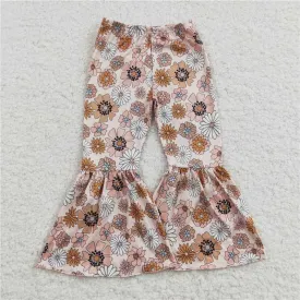 girls floral bell bottoms P0058