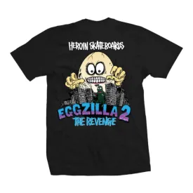 Heroin Eggzilla 2 T Shirt Black