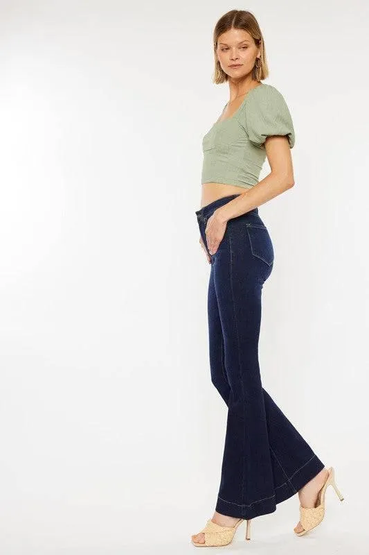 High Rise Dark Wash Kancan Flare Jeans