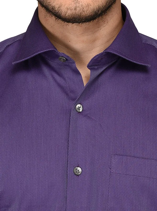 JadeBlue Purple Regular Fit Formal Shirt