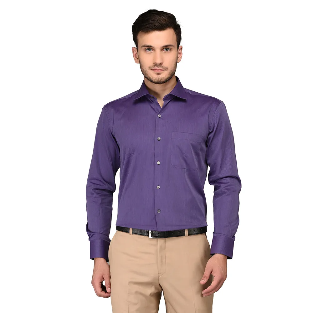 JadeBlue Purple Regular Fit Formal Shirt