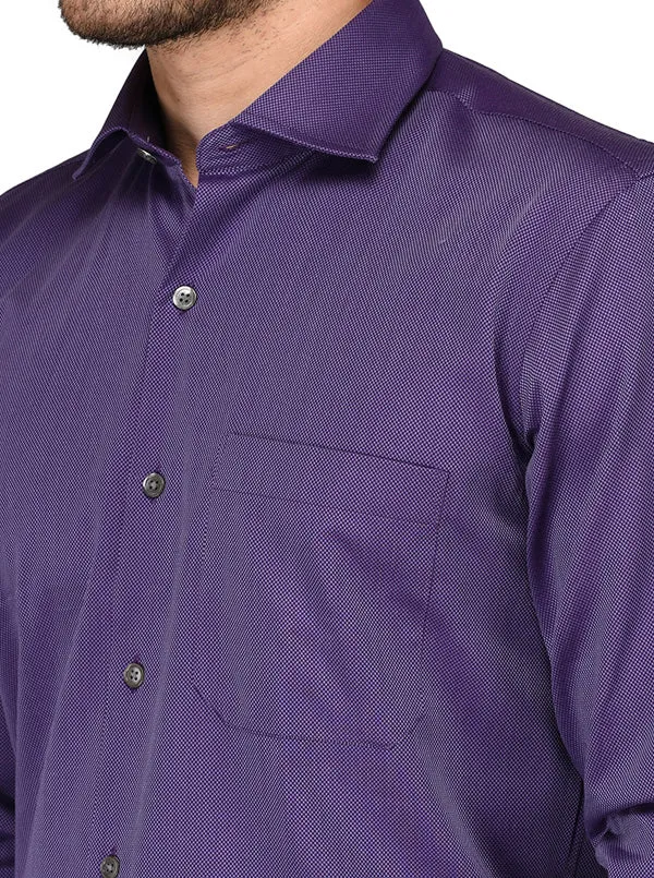 JadeBlue Purple Regular Fit Formal Shirt