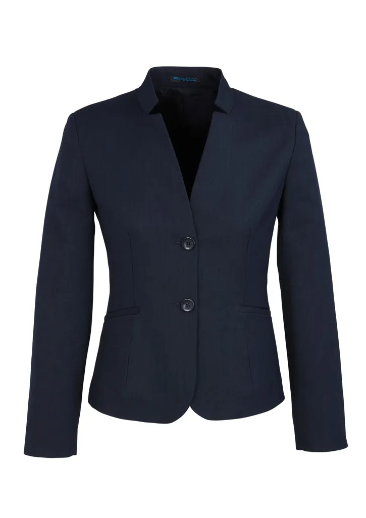 Ladies Short Jacket with Reverse Lapel