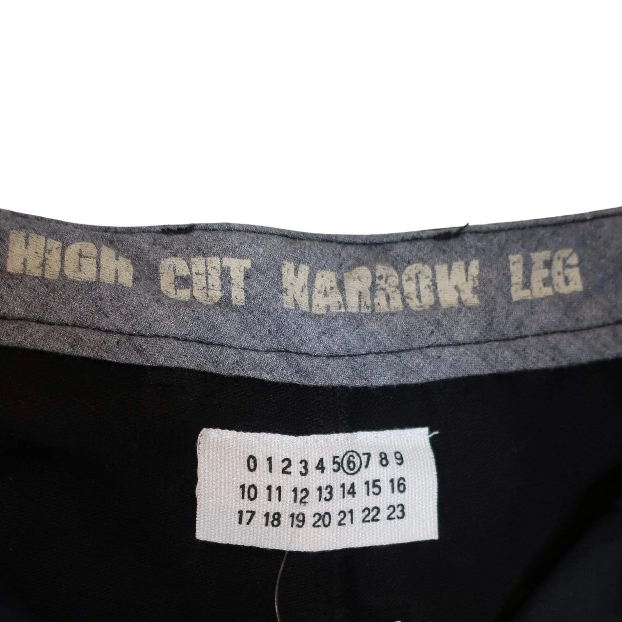 Maison Martin Margiela High Cut Narrow Leg Pant