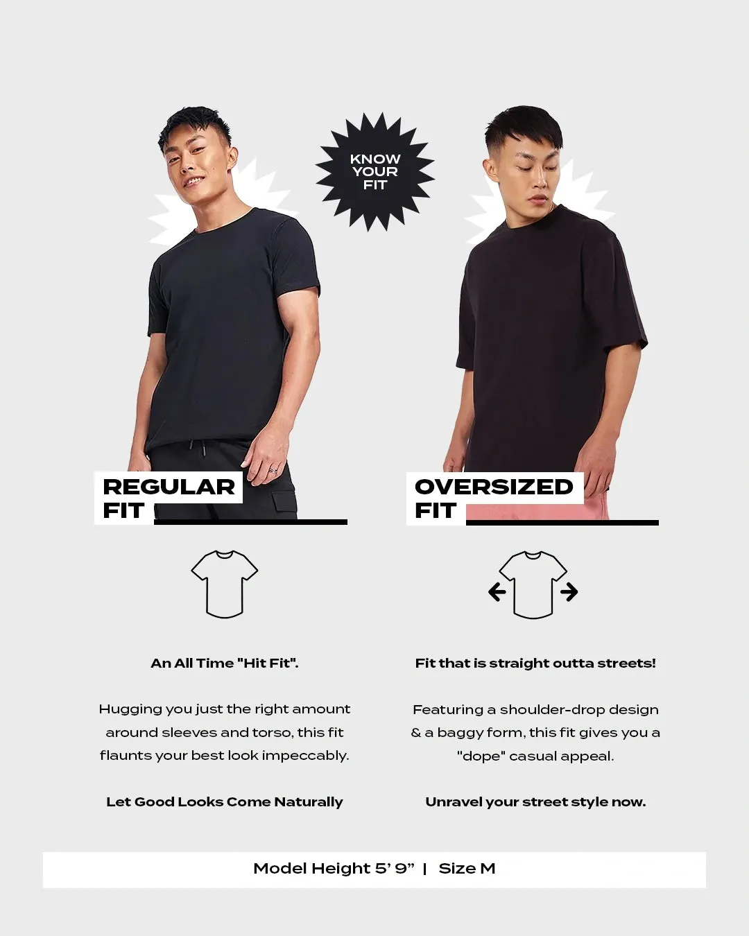 Men's Black Oversized T-shirt