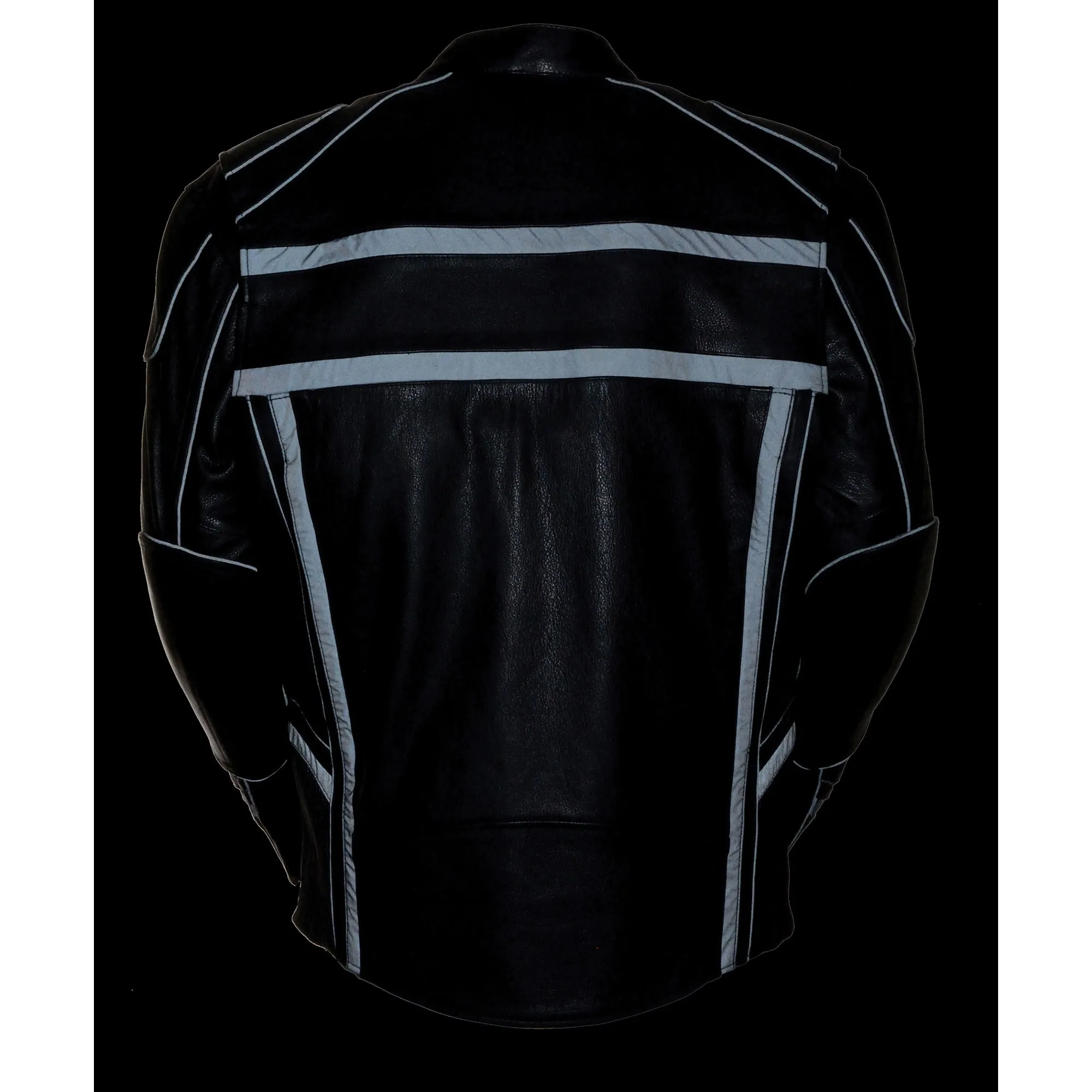 Men's Reflective Band & Piping Scooter Jacket