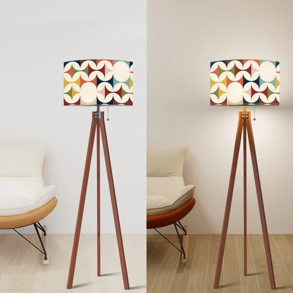 Modern Danish Scandinavian Designed Mid Century Modern Tripod Floor Lamp