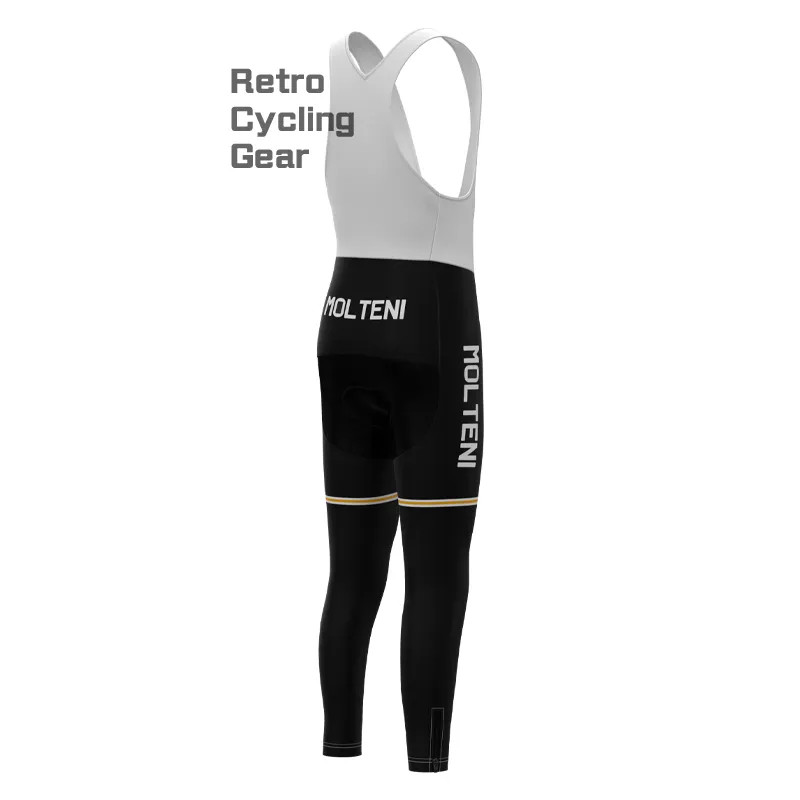 MOLTENI Black Retro Cycling Pants