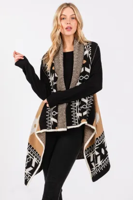 MS0402 Aztec Pattern Vest