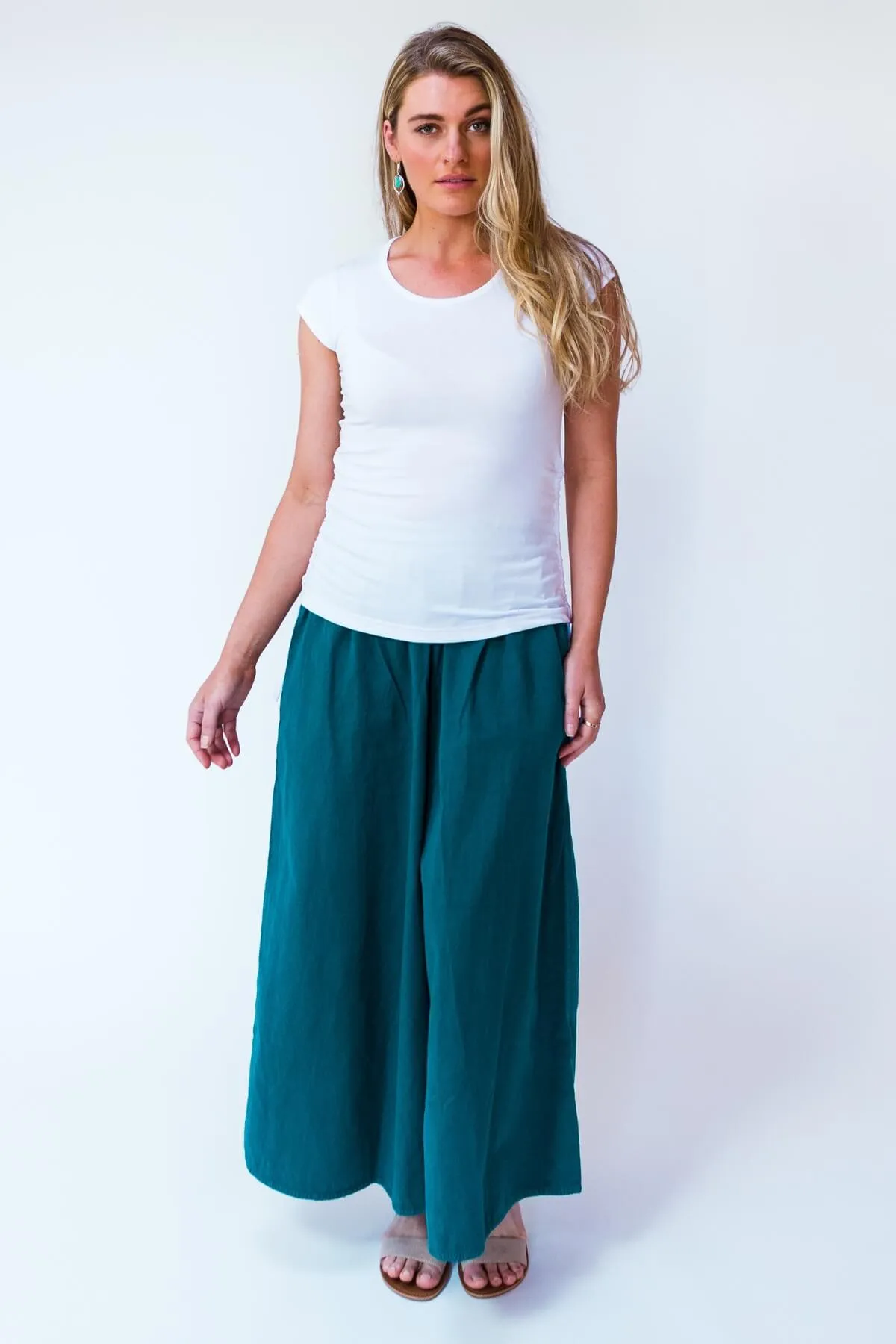 Palazzo Pants - Turquoise