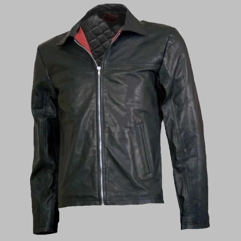 Premium Layer Cake Men's Biker Leather Jacket