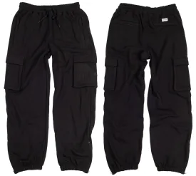 RDS Monogram Cargo Sweatpants, Black