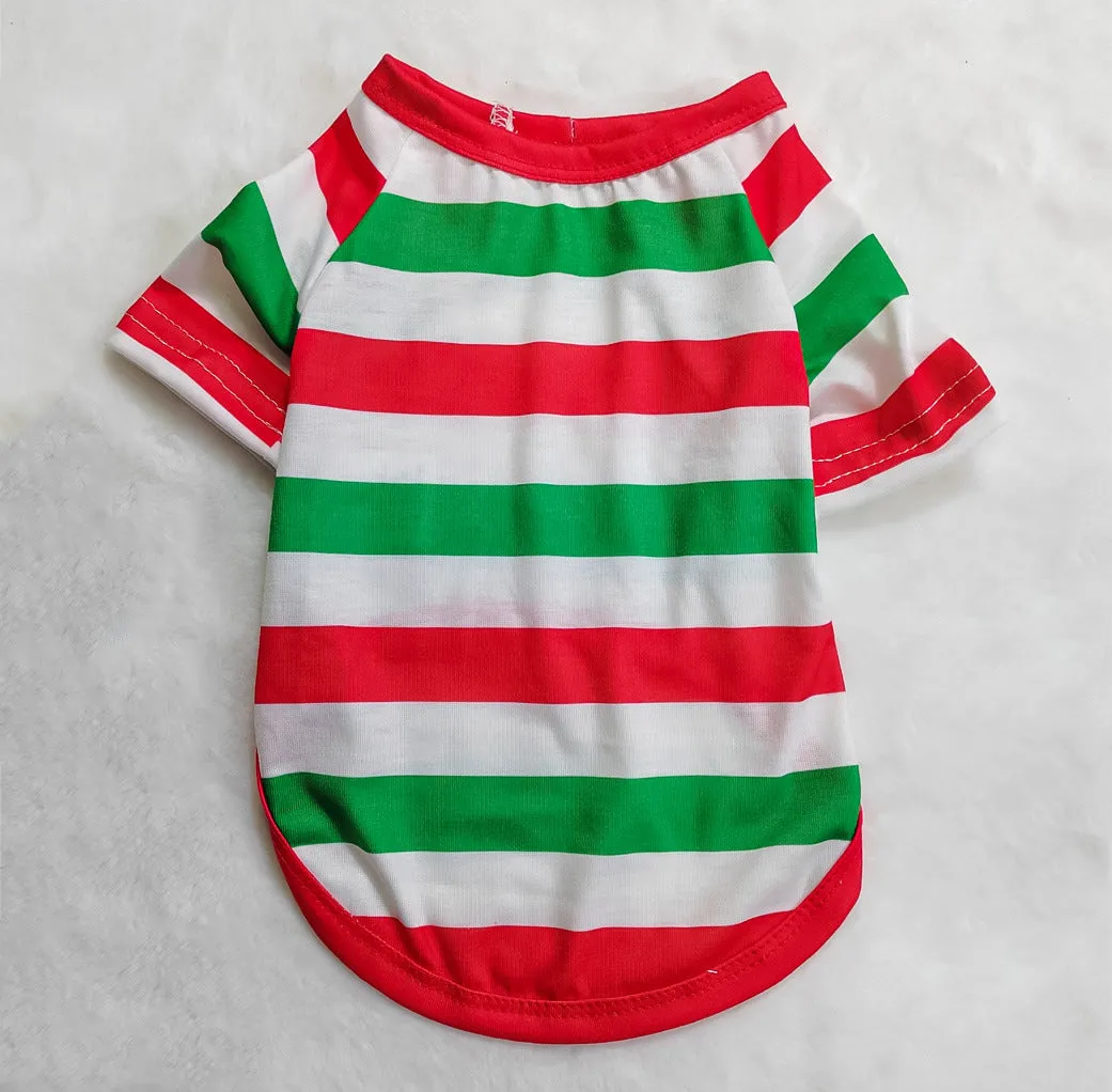 Santa Claus Stripes Printed Family Matching Christmas Pajamas Sets