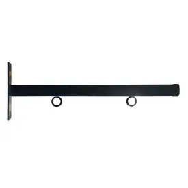 Sign Hanging Bracket- Simple Straight Bracket with End Cap For Custom Signage - Custom Sizing and Ring Placement- From 26in Up To 40in