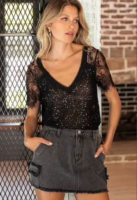 Sparkle Lace T-shirt