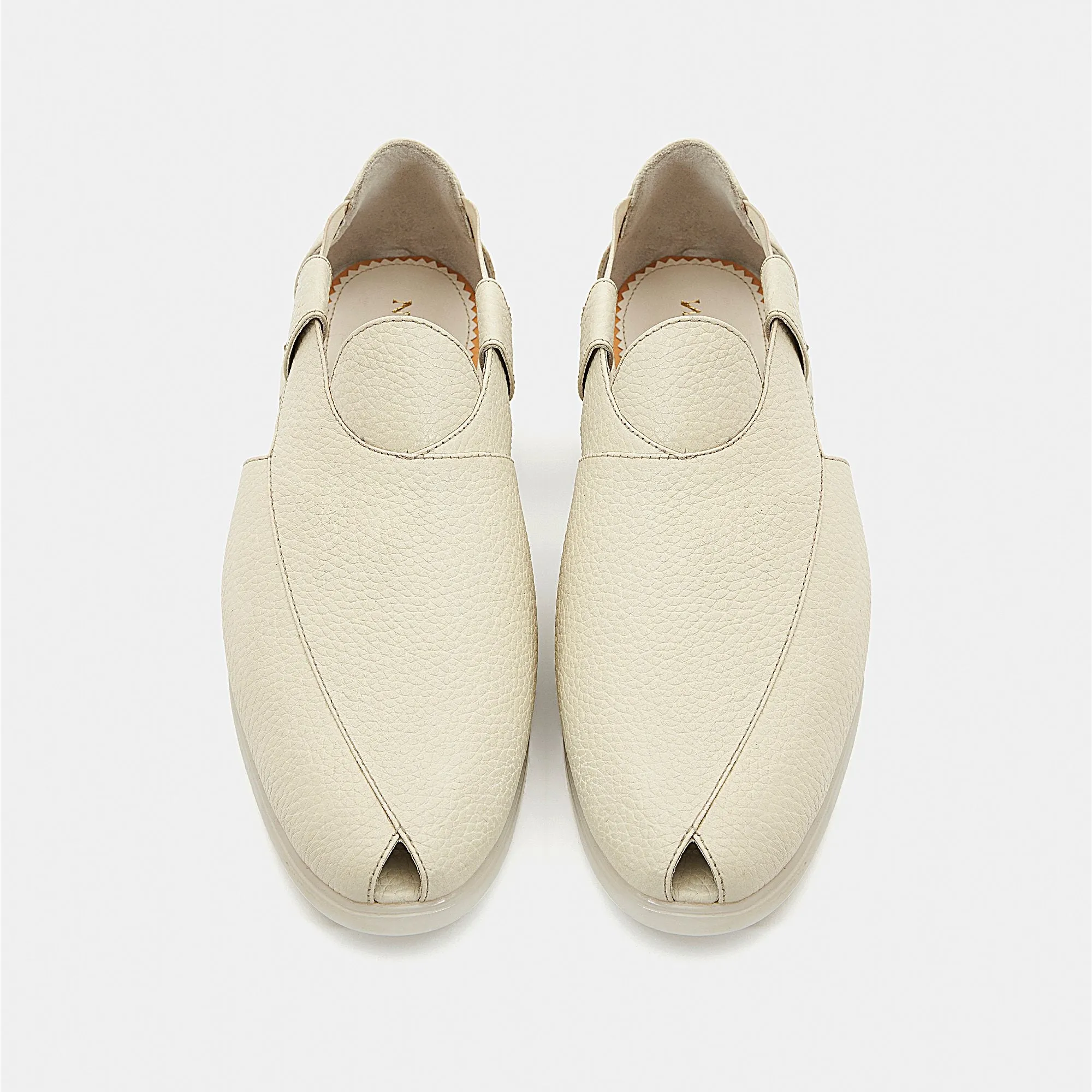 Summer Peshauri | Pearl White Leather