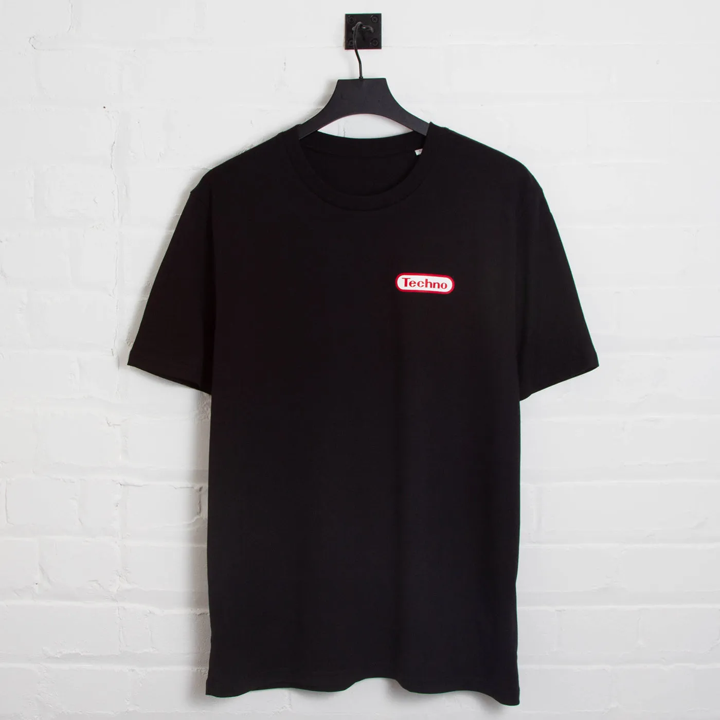 Super Techno Back Print - Tshirt - Black