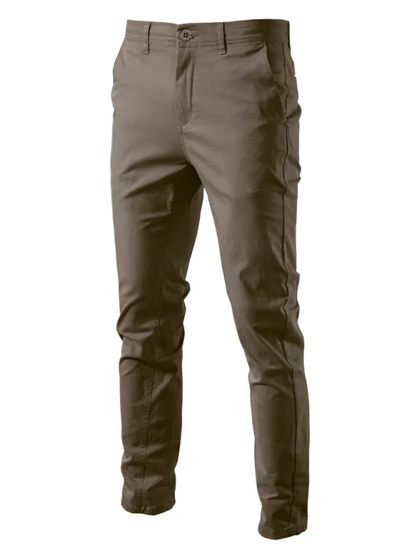 TEEK - Mens Casual Solid Color Pants