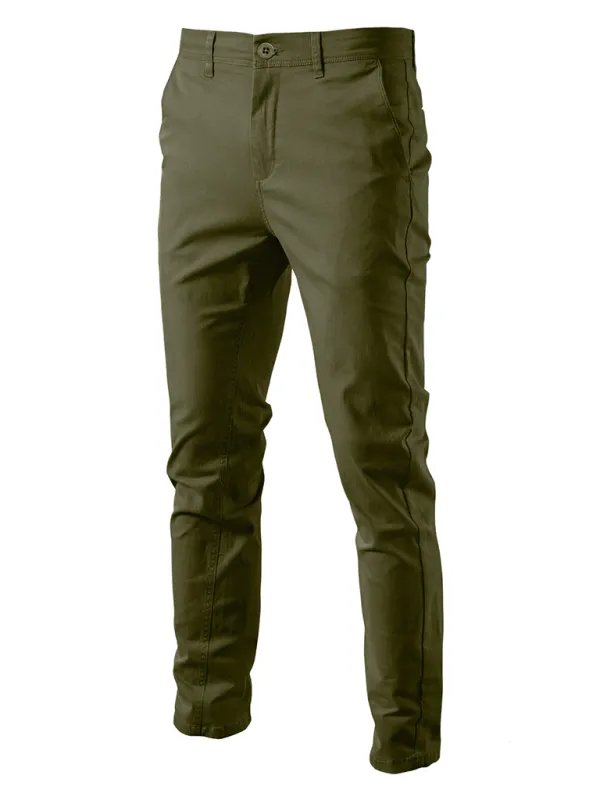 TEEK - Mens Casual Solid Color Pants