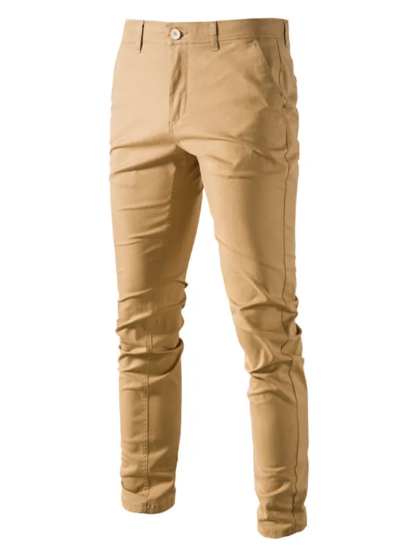 TEEK - Mens Casual Solid Color Pants