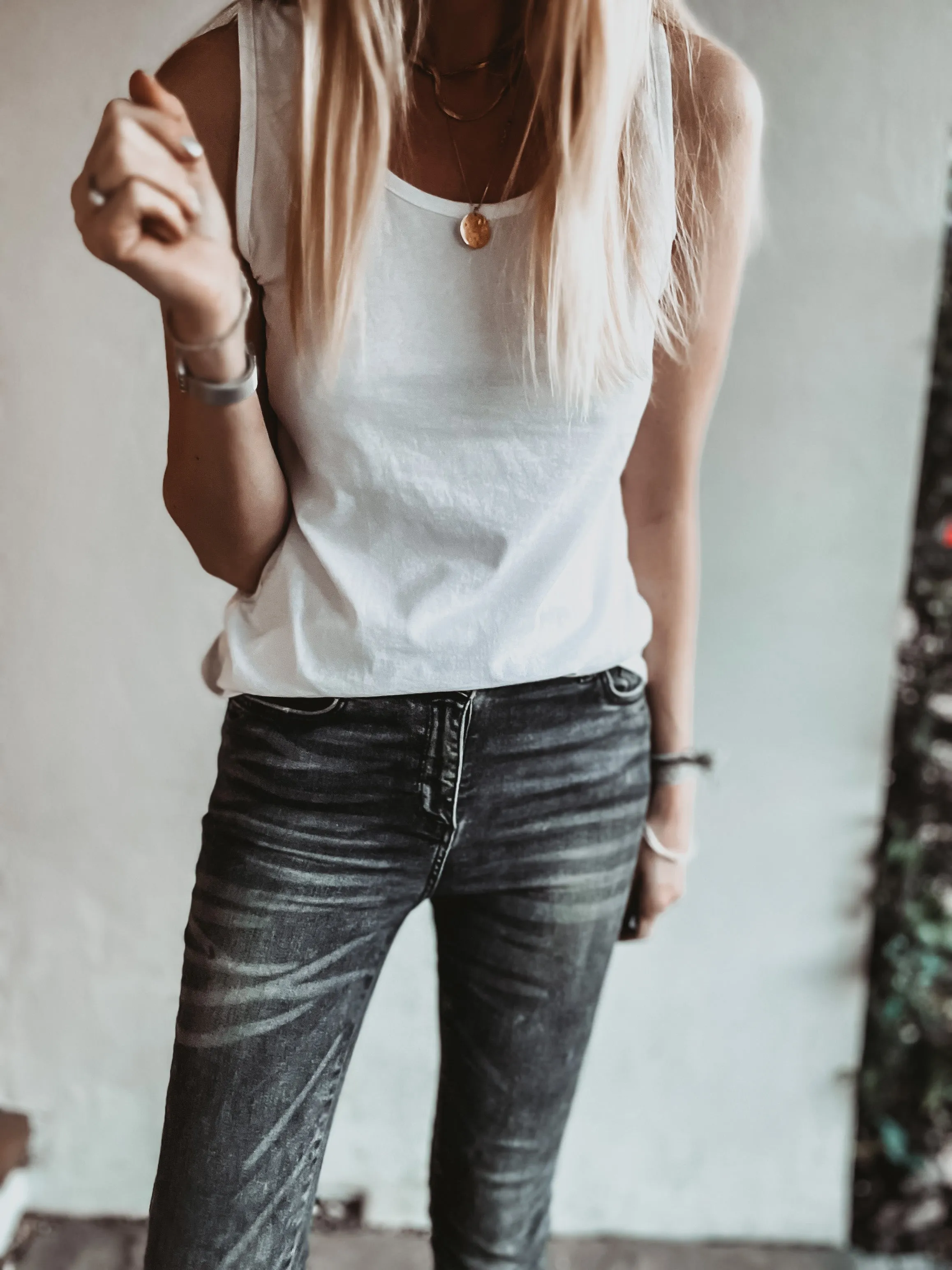 The perfect WHITE vest top! (Fab for layering over)