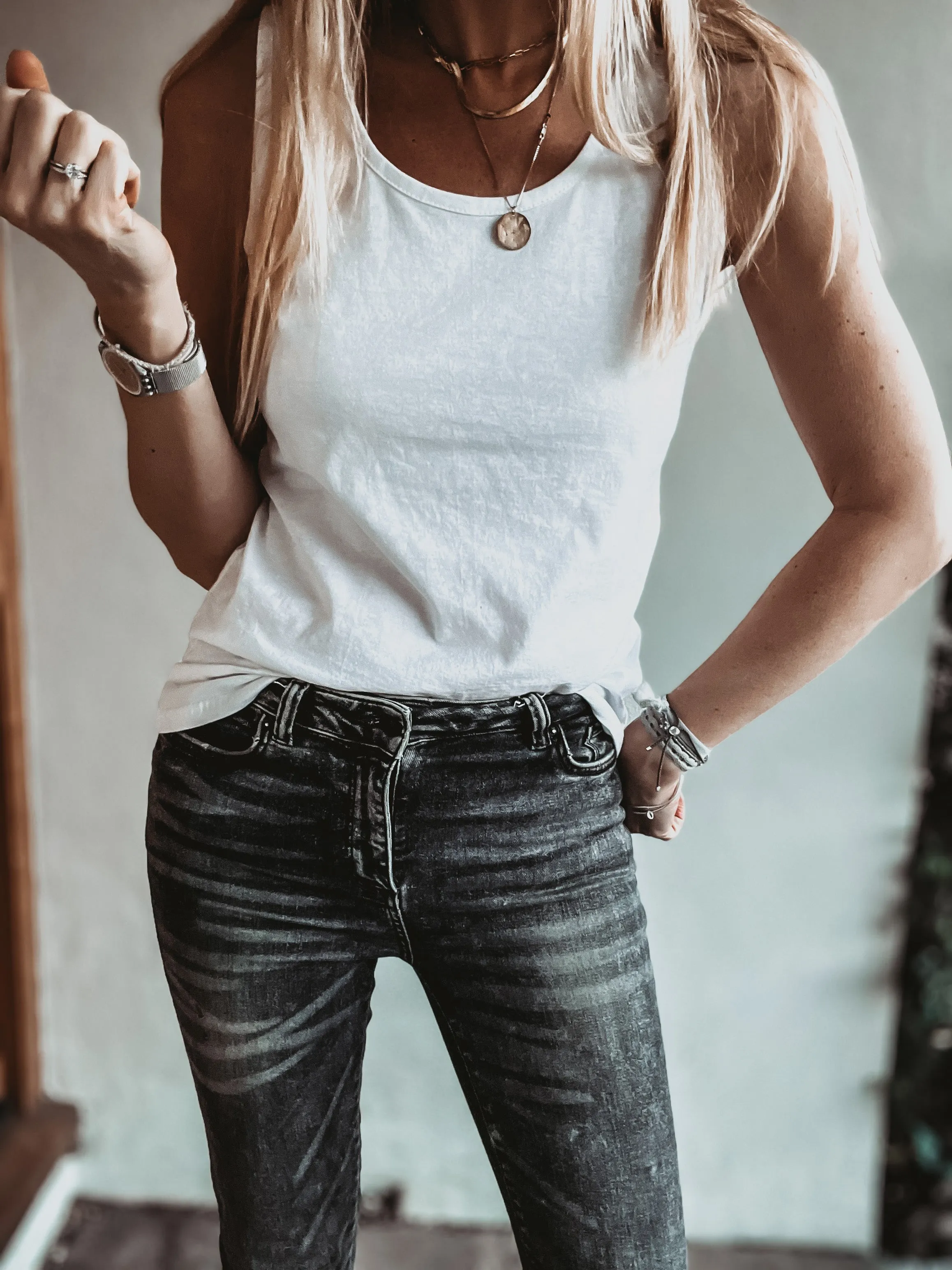 The perfect WHITE vest top! (Fab for layering over)