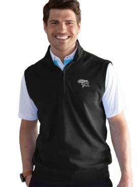 Torrey Pines Men's Galaxy Quarter Zip Sleeveless Vest