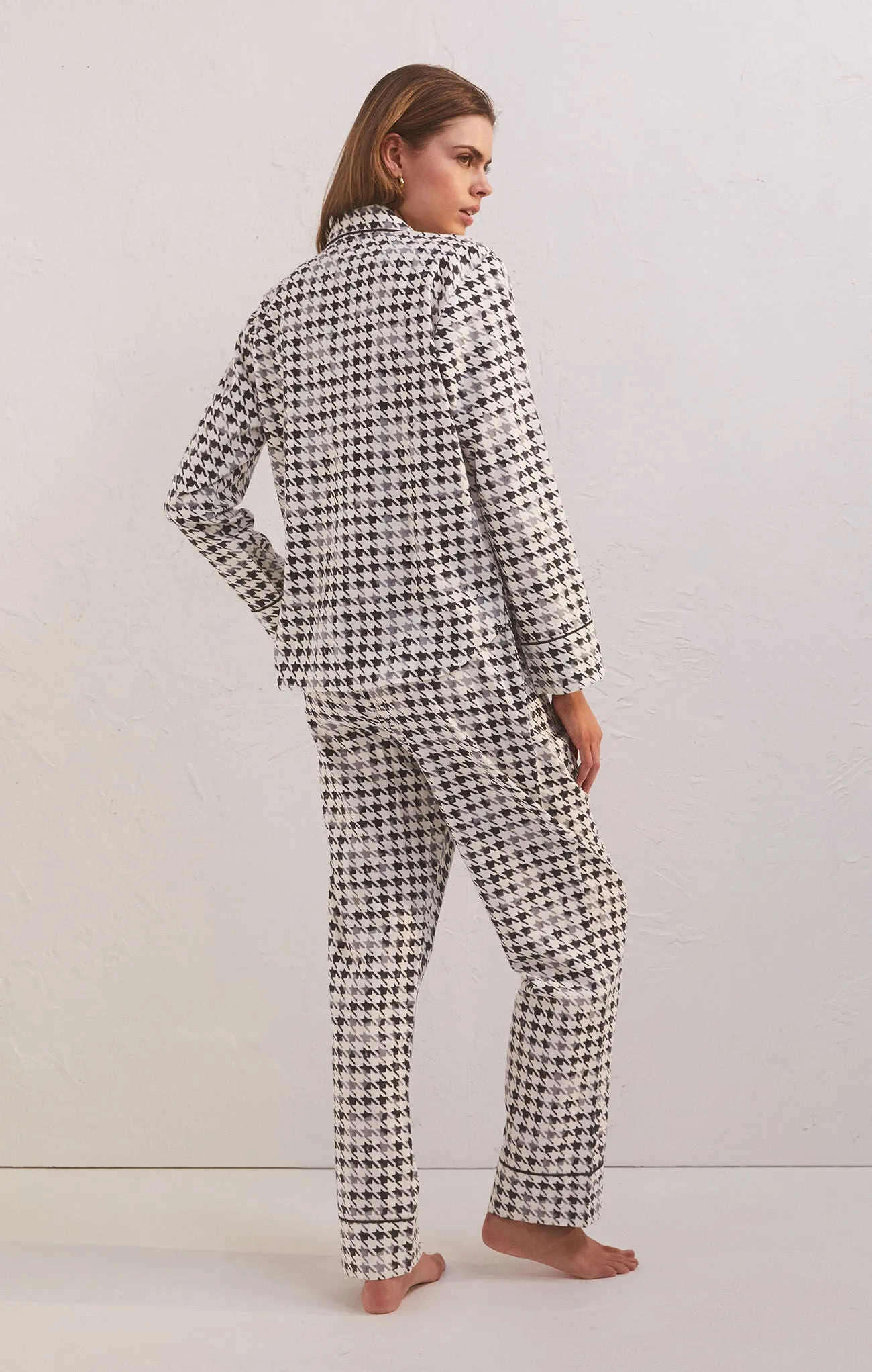 Z Supply Dreamer Houndstooth PJ Set