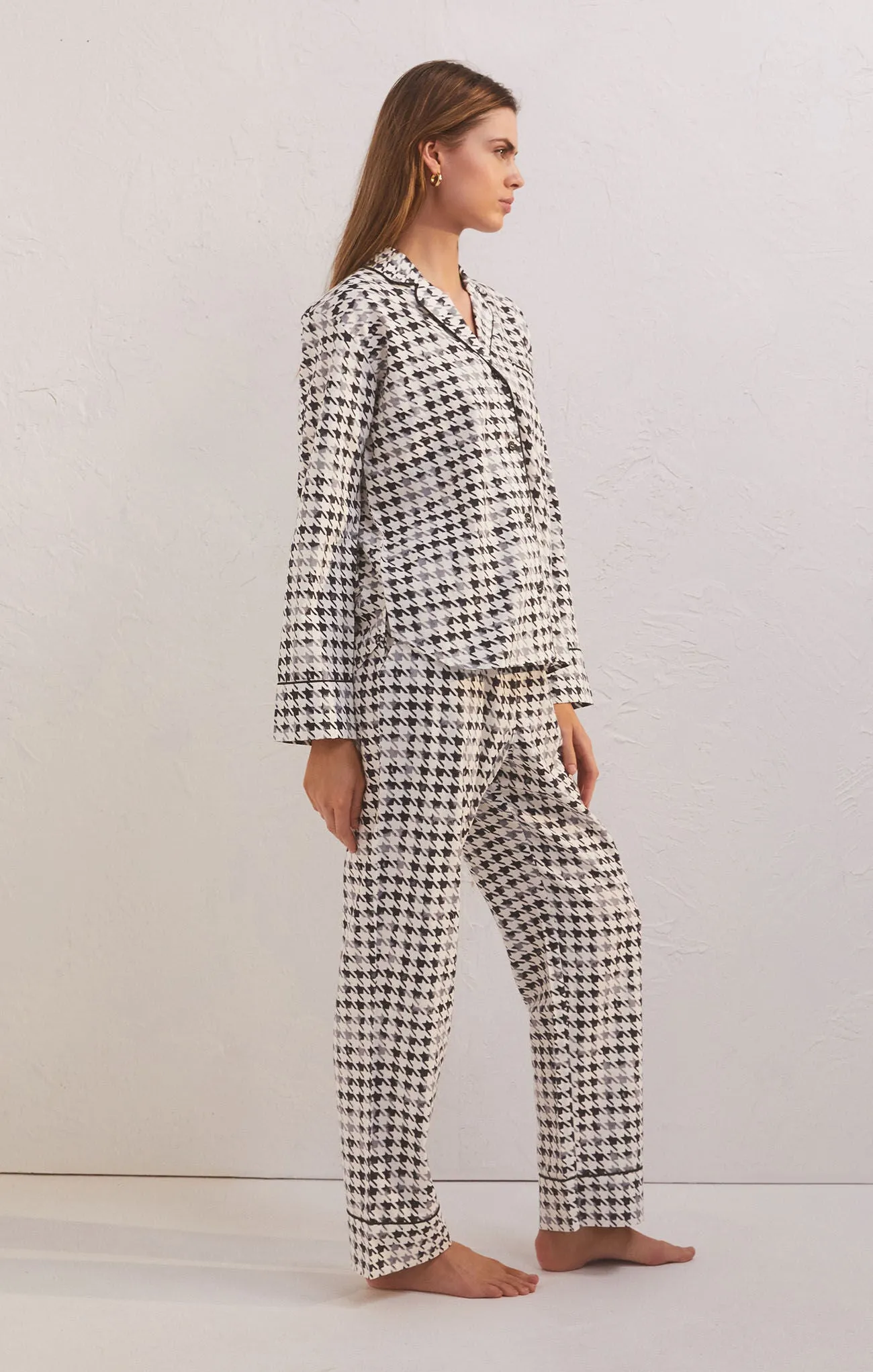 Z Supply Dreamer Houndstooth PJ Set